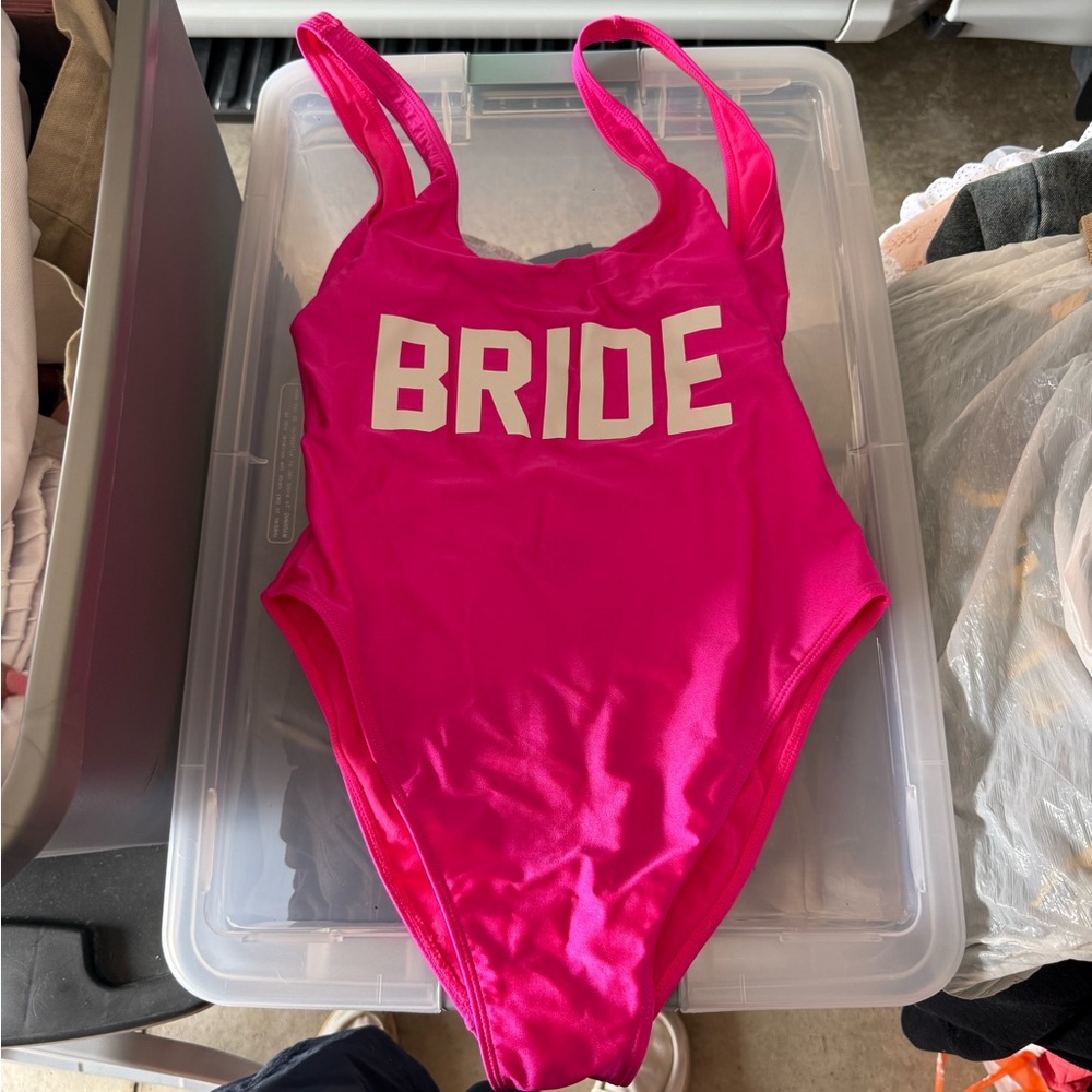 The Last Minute Bride Hot Pink One Piece Swimsuit